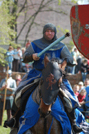 Katarina von Brieg beim Anritt auf den Roland